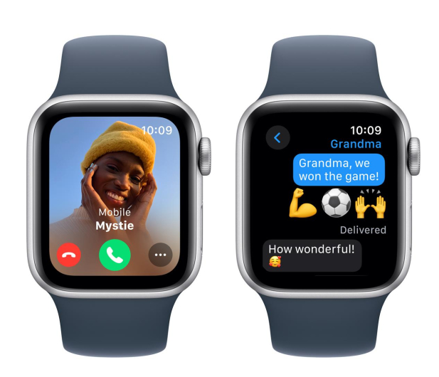 Apple Watch SE 2 40/Silver Aluminum/Storm Blue Sport Band S/M GPS - 1180642 - zdjęcie 4